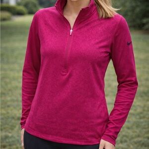 Nike Pro Dri-FIT Half Zip Women’s Pullover in Bold Pink/Magenta